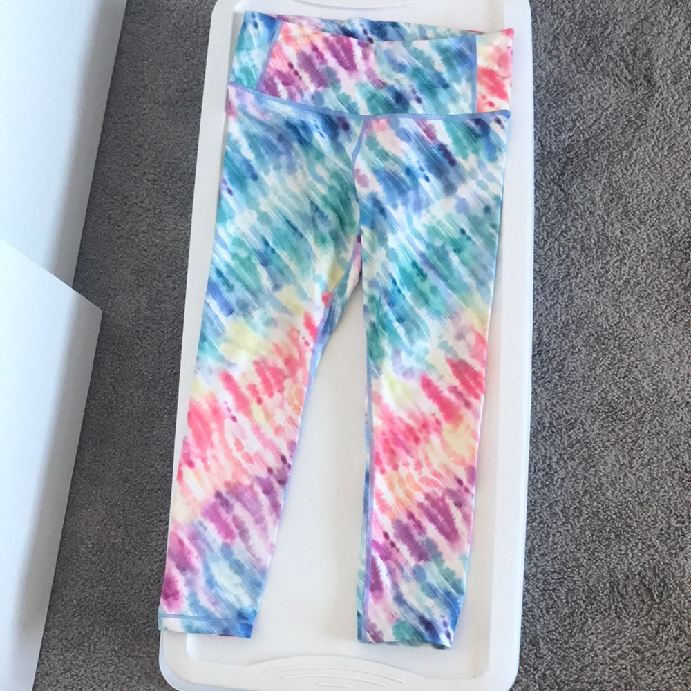 Athleta rainbow tie dye leggings 🌈